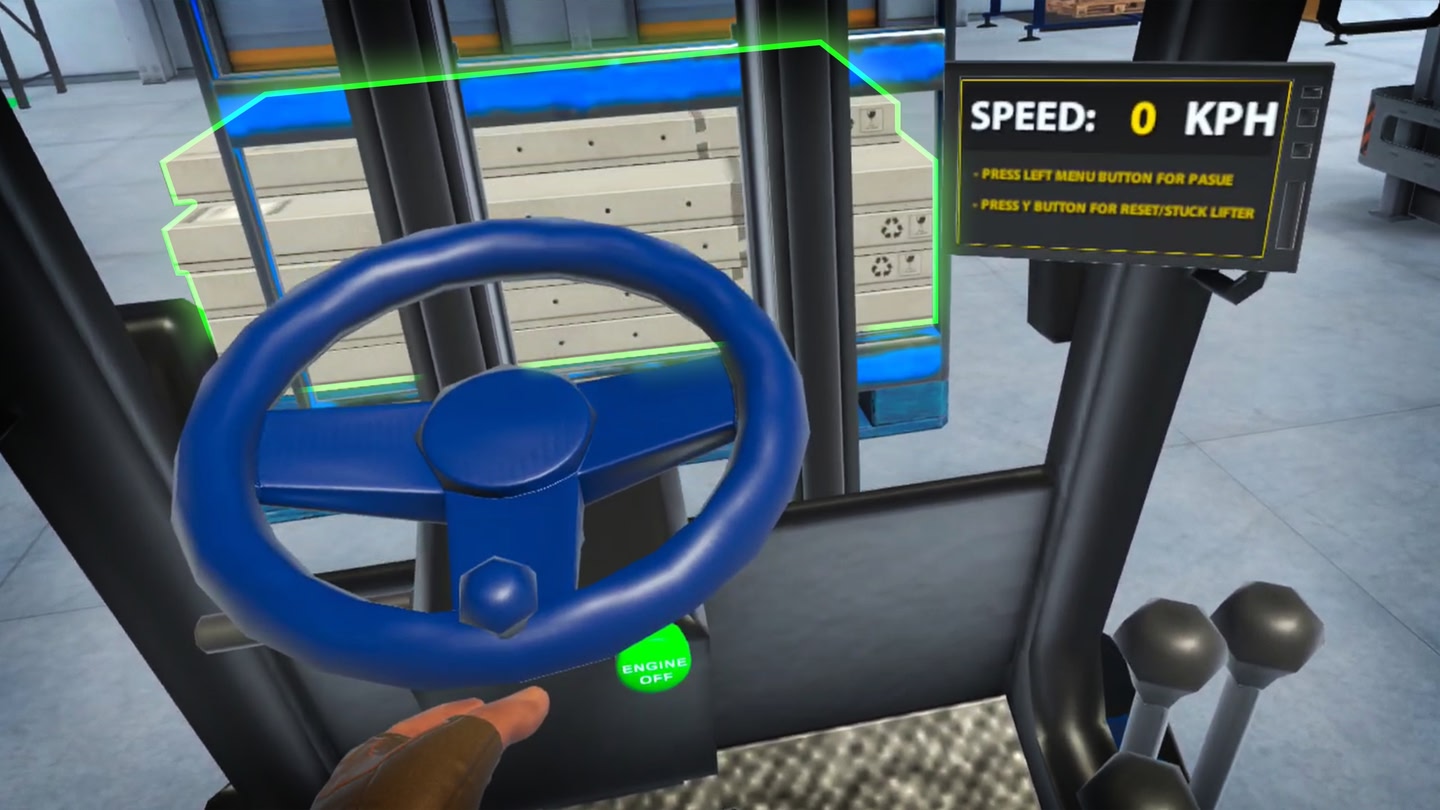 #6. Forklift Simulator VR - Realistic Fork lifter Operator (Meta) 由: Rebel Game Studio